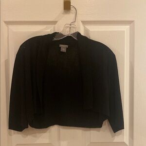 Ann Taylor Vintage Black Shrug Sweater Classic Design